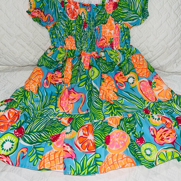 Tropical Print Kids Dress - Picture 1 of 3